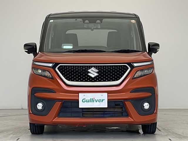 スズキ ソリオ バンディット HV MV 愛知県 2021(令3)年 2.9万km フレイムオレンジパールメタリック/ブラック2トーンルーフ 衝突被害軽減ブレーキ/純正9インチディスプレイオーディオ（ナビあり）/全方位カメラ/両側パワースライドドア/レーダークルーズコントロール/シートヒーター/フルセグTV/CD/Bluetooth/ヘッドアップディスプレイ/コーナーセンサー/純正アルミホイール/LEDヘッドライト/インテリジェントミラー/オートマチックハイビーム/ドライブレコーダー/ETC/ステアリングスイッチ/スマートキー/プッシュスタート