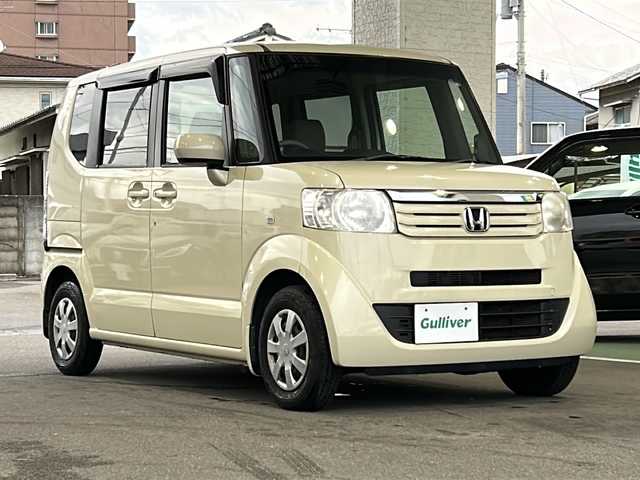 ホンダ Ｎ ＢＯＸ G Lパッケージ 愛媛県 2012(平24)年 7.2万km ヒダマリアイボリーパール 純正ナビ/バックカメラ/横滑り防止装置/スマートキー/プッシュスタート/ステアリングスイッチ