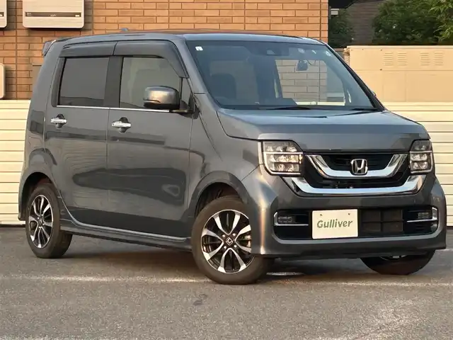 ホンダ Ｎ ＷＧＮ カスタム L ホンダセンシング 群馬県 2021(令3)年 4.7万km シャイニンググレーM ワンオーナー/4WD/スマートキー/純正メモリナビ/フルセグテレビ/バックカメラ/前席シートヒーター/アイドリングストップ/プッシュスタート/ETC/純正フロアマット/取扱説明書