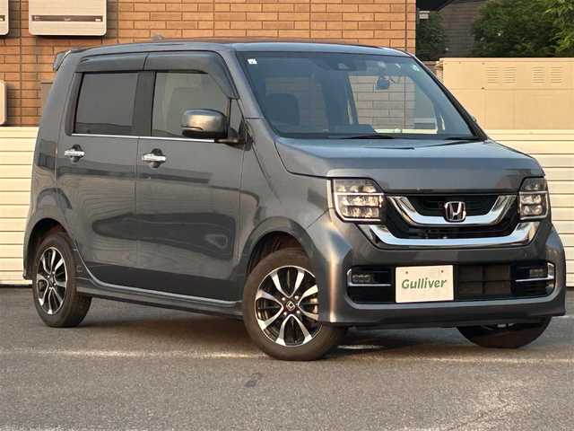 ホンダ Ｎ ＷＧＮ カスタム L ホンダセンシング 群馬県 2021(令3)年 4.7万km シャイニンググレーM ワンオーナー/4WD/スマートキー/純正メモリナビ/フルセグテレビ/バックカメラ/前席シートヒーター/アイドリングストップ/プッシュスタート/ETC/純正フロアマット/取扱説明書