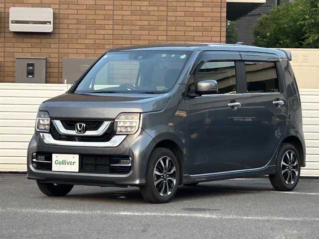 ホンダ Ｎ ＷＧＮ カスタム L ホンダセンシング 群馬県 2021(令3)年 4.7万km シャイニンググレーM ワンオーナー/4WD/スマートキー/純正メモリナビ/フルセグテレビ/バックカメラ/前席シートヒーター/アイドリングストップ/プッシュスタート/ETC/純正フロアマット/取扱説明書