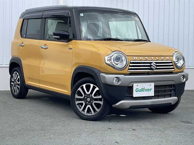 スズキ ハスラー Jスタイル Ⅱ ターボ 三重県 2016(平28)年 3.4万km アクティブイエロー/ブラック2トーンルーフ 純正ナビ（AM/FM/CD/TV/BT）/全周囲モニター/前席シートヒーター/ETC/オートライト/純正フロアマット/スペアキー/パドルシフト/革巻きステアリング/電動格納ミラー/禁煙車