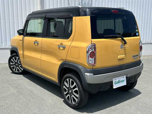 スズキ ハスラー Jスタイル Ⅱ ターボ 三重県 2016(平28)年 3.4万km アクティブイエロー/ブラック2トーンルーフ 純正ナビ（AM/FM/CD/TV/BT）/全周囲モニター/前席シートヒーター/ETC/オートライト/純正フロアマット/スペアキー/パドルシフト/革巻きステアリング/電動格納ミラー/禁煙車