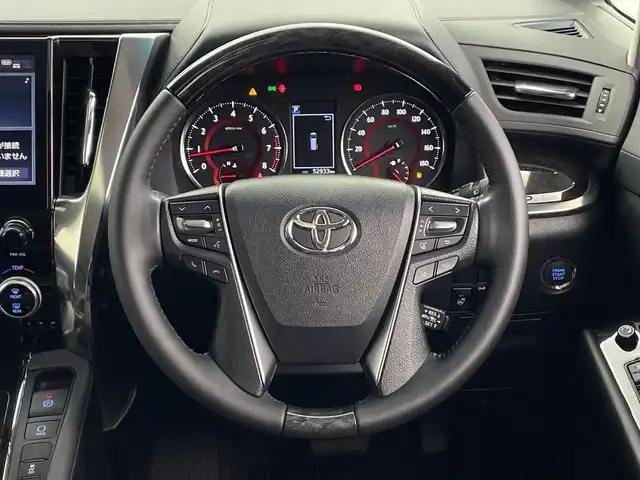 トヨタ アルファード S Cパッケージ 鹿児島県 2021(令3)年 5.3万km ブラック メーカー10インチナビ/（AM/FM/CD/DVD/Bluetooth）/JBLプレミアムサウンド/パノラミックビューモニター/ツインムーンルーフ/パーキングアシスト/3眼LEDヘッドランプ/デジタルインナーミラー/ブラインドスポットモニター/両側パワースライドドア/パワーバックドア/パワーシート/シートヒーター/ベンチレーション/ステアリングヒーター/トヨタセーフティセンス/・プリクラッシュセーフティ/・レーンディパーチャーアラート/・アダプティブハイビーム/・レーダークルーズコントロール/ETC2.0/前後ドライブレコーダー