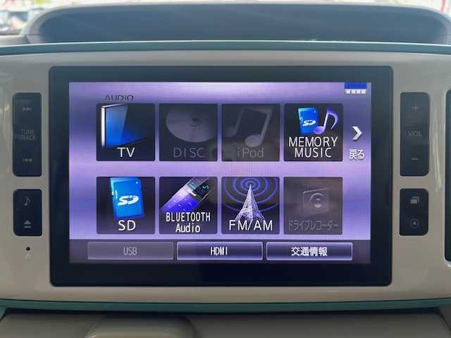 ダイハツ ムーヴ キャンバス G メイクアップ VS SAⅢ 長野県 2021(令3)年 1万km パールホワイトⅢ/ファインミントメタリック 2トーン 禁煙車/フルタイム4WD/純正8型ナビ/【NSZN-X71D】/(FM/AM/Bluetooth/フルセグTV/CD/DVD)/全周囲カメラ/前後COMTECドライブレコーダー【ZDR 025KT】/両側パワースライドドア/寒冷地仕様/純正ETC/衝突被害軽減システム/後方コーナーセンサー/運転席シートヒーター/純正フロアマット/LEDヘッドライト/フォグランプ/ドアバイザー/アダプティブフロントライティングシステム(AFS)/アイドリングストップ/オートハイビーム/オートライト/プッシュスタート/スマートキー/スペアキー1本/パワーステアリング/パワーウインドウ