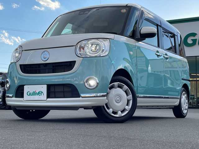 ダイハツ ムーヴ キャンバス G メイクアップ VS SAⅢ 長野県 2021(令3)年 1万km パールホワイトⅢ/ファインミントメタリック 2トーン 禁煙車/フルタイム4WD/純正8型ナビ/【NSZN-X71D】/(FM/AM/Bluetooth/フルセグTV/CD/DVD)/全周囲カメラ/前後COMTECドライブレコーダー【ZDR 025KT】/両側パワースライドドア/寒冷地仕様/純正ETC/衝突被害軽減システム/後方コーナーセンサー/運転席シートヒーター/純正フロアマット/LEDヘッドライト/フォグランプ/ドアバイザー/アダプティブフロントライティングシステム(AFS)/アイドリングストップ/オートハイビーム/オートライト/プッシュスタート/スマートキー/スペアキー1本/パワーステアリング/パワーウインドウ