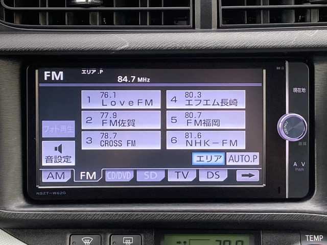 トヨタ アクア S 佐賀県 2014(平26)年 4.1万km クールソーダメタリック 純正ナビ/バックカメラ/フルセグTV/ETC/ステアリングリモコン/プッシュスタート/スマートキー