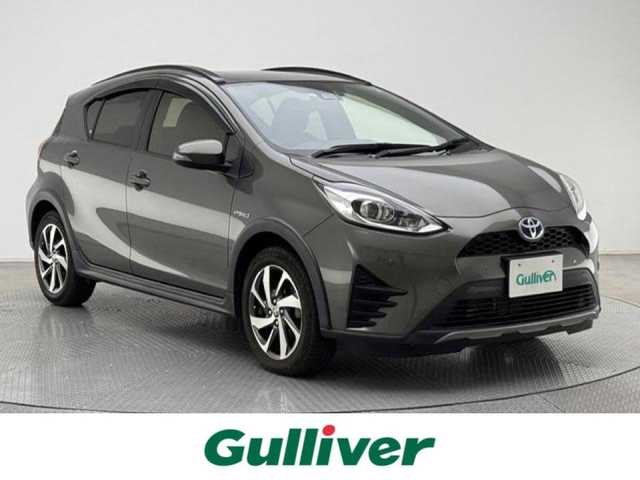 トヨタ アクア クロスオーバー グラム 兵庫県 2019(令1)年 3.4万km オリーブマイカM 純正SDナビ　/フルセグTV　/Bluetooth　/TSS　/レーンディパラーチャー　/衝突軽減ブレーキ　/前後ドライブレコーダー　/ハーフレザーシート　/クリアランスソナー　/シートヒーター　/スペアキー　/純正AW　/純正フロアマット　