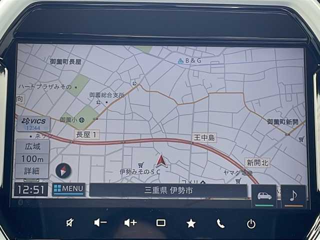 スズキ ハスラー HYBRID G 三重県 2020(令2)年 2.8万km ブリスクブルーメタリック/ホワイト2トーンルーフ ９型ナビ　/全周囲カメラ　/ビルトインＥＴＣ/ＬＥＤヘッドライト　/フォグライト　/前席シートヒーター　/衝突軽減システム　/レーンキープアシスト　/オートライト　/電動格納ミラー　/純正ホイール　/スペアキー/禁煙車