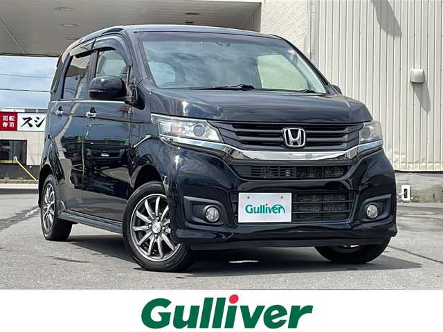ホンダ Ｎ ＷＧＮ カスタム G Aパッケージ 道北・旭川 2015(平27)年 6.6万km スマートブラック ・４ＷＤ/・純正ナビ/CD/DVD/ワンセグ/BT/・バックカメラ/・クルーズコントロール/・ＨＩＤオートライト/・ハーフレザーシート/・ミラーヒーター/・ステアリングリモコン/・シティブレーキアクティブシステム/・純正１４インチアルミ/・モデューロ１４インチアルミ冬タイヤ積込(5部山)/・ＥＴＣ