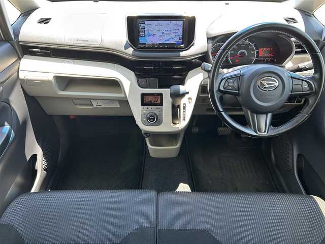 ダイハツ ムーヴ X リミテッド SAⅢ 愛媛県 2019(令1)年 6.5万km ホワイト プッシュスタート/社外ナビ（FM/AM/CD/BT）/バックカメラ/ETC/シートヒーター/純正アルミホイール/横滑り防止装置/オートライト/オートマチックハイビーム/コーナーセンサー/アイドリングストップ