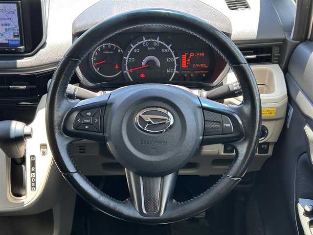 ダイハツ ムーヴ X リミテッド SAⅢ 愛媛県 2019(令1)年 6.5万km ホワイト プッシュスタート/社外ナビ（FM/AM/CD/BT）/バックカメラ/ETC/シートヒーター/純正アルミホイール/横滑り防止装置/オートライト/オートマチックハイビーム/コーナーセンサー/アイドリングストップ