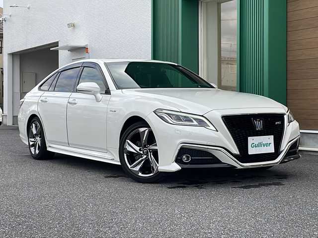 トヨタ クラウン ハイブリッド RS アドバンス 岐阜県 2019(令1)年 3万km ホワイトパールクリスタルシャイン 禁煙車/純正ナビ/AM/FM/CD/DVD/Miracast/フルセグTV/クルーズコントロール/レーンキープアシスト/パーキングセンサー/前後コーナーセンサー/衝突軽減ブレーキ/バックカメラ/ブラインドスポット/サンルーフ/シートヒーター/パワーシート/シートメモリー/ハーフレザーシート/純正アルミホイール/純正フロアマット/パドルシフト/ビルトインETC2.0/盗難防止/ドアバイザー/LEDヘッドライト/オートライト/オートハイビーム/オートエアコン/プッシュスタート/スマートキー