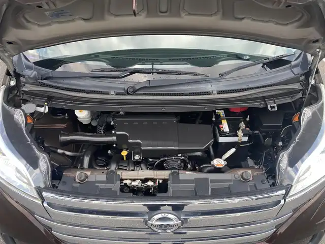 日産 デイズ ルークス ハイウェイスターターボ 栃木県 2014(平26)年 2.1万km モカブラウンP 純正メモリナビ/フルセグTV/DVD/Bluetooth/USB/アラウンドビューモニター/両側パワースライドドア/ETC/スマートキー/プッシュスタート/ステアリングリモコン/HIDオートライト/フォグランプ/リアサーキュレーター/2列目ロールサンシェード/シートバックテーブル/オートエアコン/純正フロアマット/純正15インチAW