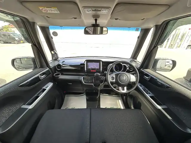 ホンダ Ｎ ＢＯＸ カスタム SSパッケージ 山形県 2015(平27)年 7.3万km スマートブラック ４WD/純正メモリーナビ/フルセグTV/FM/AM/iPod/DVD/Bluetooth/バックカメラ/横滑り防止装置/シートヒーター/両側パワースライド/デイズチャージライト/フォグランプ/AUTOライト/純正バイザ/純正マット/リモコンキー/ダブルエアバック