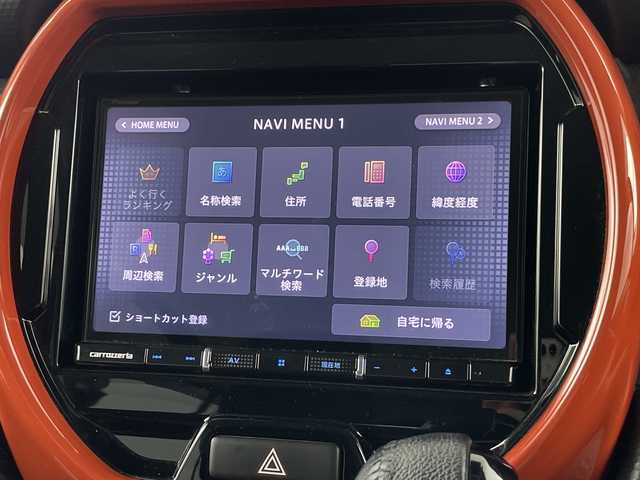 スズキ ハスラー HYBRID X 愛知県 2020(令2)年 5.9万km バーミリオンオレンジ/ガンメタリック2トーン 8インチナビ/（AM/FM/フルセグ/BT/CD/DVD）/バックカメラ/スズキセーフティサポート/・衝突軽減ブレーキ/・クリアランスソナー/・レーンキープアシスト/前方ドライブレコーダー/ETC/シートヒーター/純正15インチアルミホイール/スマートキー/スペアキー有/LEDヘッドライト/フロントフォグライト/革巻きステアリング/ドアバイザー/電動格納ミラー/横滑り防止装置