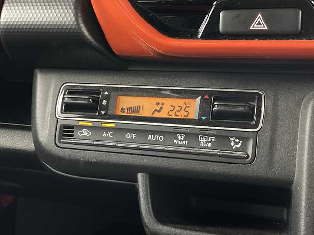スズキ ハスラー HYBRID X 愛知県 2020(令2)年 5.9万km バーミリオンオレンジ/ガンメタリック2トーン 8インチナビ/（AM/FM/フルセグ/BT/CD/DVD）/バックカメラ/スズキセーフティサポート/・衝突軽減ブレーキ/・クリアランスソナー/・レーンキープアシスト/前方ドライブレコーダー/ETC/シートヒーター/純正15インチアルミホイール/スマートキー/スペアキー有/LEDヘッドライト/フロントフォグライト/革巻きステアリング/ドアバイザー/電動格納ミラー/横滑り防止装置