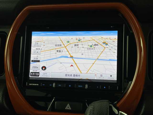 スズキ ハスラー HYBRID X 愛知県 2020(令2)年 5.9万km バーミリオンオレンジ/ガンメタリック2トーン 8インチナビ/（AM/FM/フルセグ/BT/CD/DVD）/バックカメラ/スズキセーフティサポート/・衝突軽減ブレーキ/・クリアランスソナー/・レーンキープアシスト/前方ドライブレコーダー/ETC/シートヒーター/純正15インチアルミホイール/スマートキー/スペアキー有/LEDヘッドライト/フロントフォグライト/革巻きステアリング/ドアバイザー/電動格納ミラー/横滑り防止装置