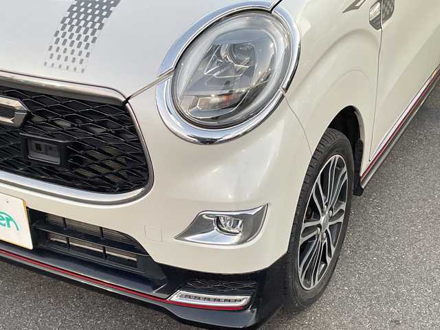 ダイハツ キャスト スポーツ SAⅡ 岩手県 2017(平29)年 9.5万km パールホワイトⅢ ４ＷＤ/純正オーディオ CUK-W66D/　CD/USB/AUX/ＥＴＣ/本革巻ステアリング/パドルシフト/シートヒーター（Ｄ＋Ｎ席）/ハーフレザー/コーナーセンサー/純正フロアマット/プッシュスタート/アイドリングストップ/オートライト/ＬＥＤヘッドライト/純正アルミホイール/フォグランプ/ドアバイザー/スマートキー/スペアキー×１/ダブルサイドエアバッグ/横滑り防止機能/盗難防止機能