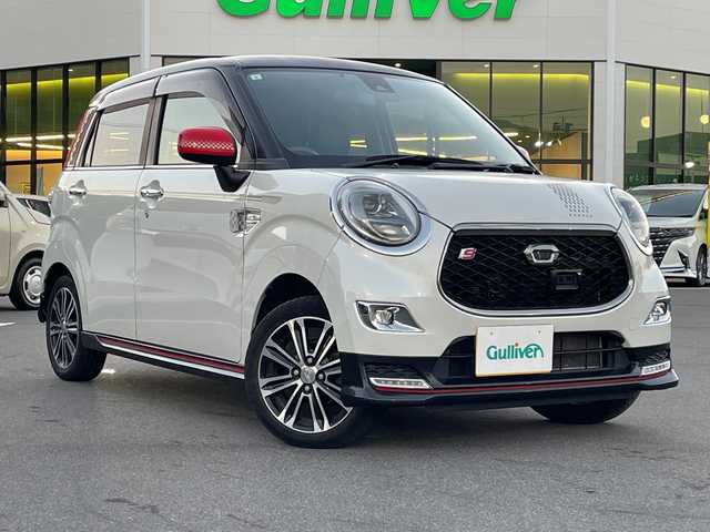 ダイハツ キャスト スポーツ SAⅡ 長野県 2017(平29)年 9.5万km パールホワイトⅢ ４ＷＤ/純正オーディオ CUK-W66D/　CD/USB/AUX/ＥＴＣ/本革巻ステアリング/パドルシフト/シートヒーター（Ｄ＋Ｎ席）/ハーフレザー/コーナーセンサー/純正フロアマット/プッシュスタート/アイドリングストップ/オートライト/ＬＥＤヘッドライト/純正アルミホイール/フォグランプ/ドアバイザー/スマートキー/スペアキー×１/ダブルサイドエアバッグ/横滑り防止機能/盗難防止機能