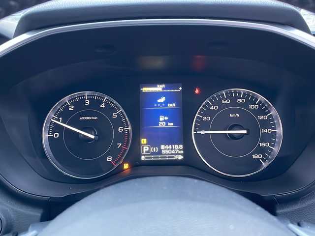 スバル インプレッサ スポーツ 2．0i－S アイサイト 富山県 2018(平30)年 5.5万km クォーツブルーP 禁煙車/４ＷＤ/STiリップスポイラー/純正メモリナビ/（DVD/Bluetooth/フルセグTV/USB/ipod/Carplay)/アイサイト/プッシュスタート/スマートキー×２/デイライト/ＥＴＣ/パドルシフト/ＬＥＤヘッドライト/純正フロアマット/純正アルミホイール/オートブレーキホールド/フォグランプ