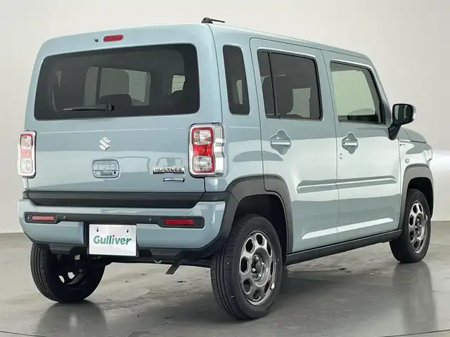 スズキ ハスラー HYBRID G 愛知県 2024(令6)年 0.8万km オフブルーM 社外メモリナビ　シートヒーター　禁煙車　デュアルカメラブレーキ　衝突軽減装置　追従クルコン　車線逸脱　リヤパーキングセンサー　ＬＥＤオートライト　Ｂｌｕｅｔｏｏｔｈ　ラジオ　ＣＤ　アイドリングストップ