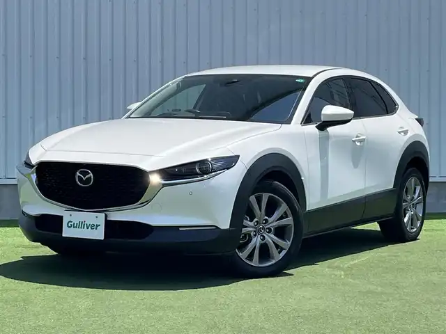 マツダ ＣＸ－３０ XD Lパッケージ 香川県 2019(令1)年 6万km スノーフレイクホワイトパールマイカ 登録時走行距離：59623km/純正ディスプレイオーディオ/　CD DVD BT フルセグTV/全方位カメラ/BOSEプレミアムサウンド/衝突被害軽減装置/レーンキープアシスト/レーダークルーズコントロール/クリアランスソナー/ブラインドスポットモニター/ヘッドアップディスプレイ/LEDヘッドライト/オートライト/オートハイビーム/ブラックレザーシート/シートヒーター/パワーシート/シートメモリ/電子パーキングブレーキ/ETC/革巻ステアリング/ステアリングリモコン/ステアリングヒーター/パドルシフト/MTモード付AT/アイドリングストップ/横滑り防止装置/プッシュスタート/スマートキー