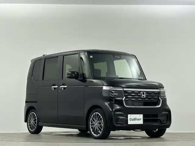 ホンダ Ｎ ＢＯＸ カスタム ターボ 福島県 2024(令6)年 0.9万km クリスタルブラックパール ワンオーナー　純正８インチＤＡ　両側電動スライドドア　シートヒーター　バックカメラ　ＬＥＤ　ヘッドライト　ハーフレザー　レーザークルーズコントロール　オートハイビーム　レーンキープ　衝突被害軽減