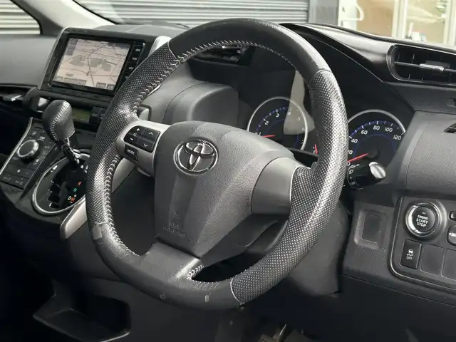 トヨタ ウィッシュ 1．8S 茨城県 2014(平26)年 13.8万km ブラック ワンオーナー/メモリナビ/バックカメラ/フルセグテレビ/ETC/純正モデリスタエアロ/3列シート/プッシュスタート/Bluetooth/SD/DS接続/SDREC/S-VSC(VSC/ABS/TRC）/ドアバイザー/スペアキー×１/純正アルミホイール/純正フロアマット/取扱説明書/保証書