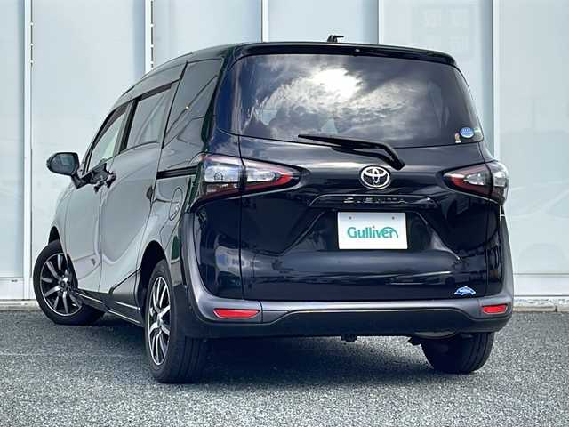 トヨタ シエンタ G 福岡県 2017(平29)年 3.6万km プレシャスブラックパール 純正7インチナビ/（Bカメラ、TV、CD、DVD/Bluetooth、AM、FM）/両側パワースライドドア/ドライブレコーダー前後/ETC/LEDヘッドライト/プリクラッシュ　/横滑り防止装置　/車線逸脱警報　/オートマチックハイビーム　/社外ホイール/ISOFIX/純正バイザー/電格ミラー/ステアリングボタン/フォグランプ/スペアキー/プッシュスタート/スマートキー