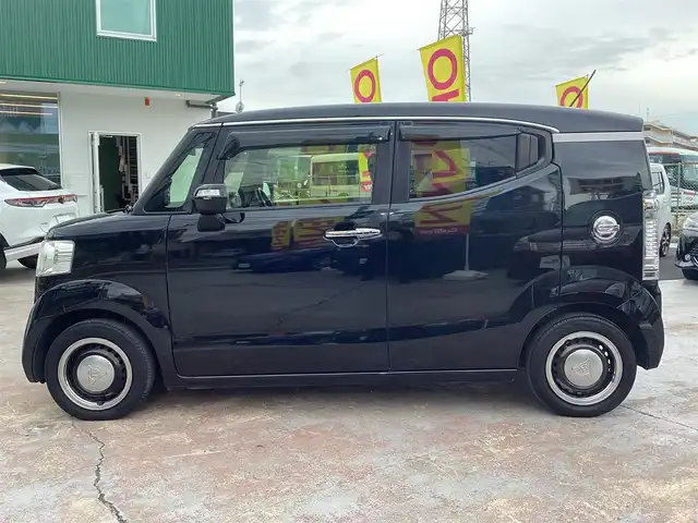 ホンダ Ｎ ＢＯＸ スラッシュ X 京都府 2014(平26)年 11.9万km スマートブラック 純正ナビ(VRM-155VFi)/　CD DVD SD BT USB フルセグＴＶ/バックカメラ/スマートキー×２/プッシュスタート/CTBA/横滑り防止装置/ステアリングヒーター/オートリトラミラー/電動バーキングブレーキ/オートライト/HIDヘッドライト/前席シートヒーター/置くだけ充電/クルーズコントロール/ETC/ステアリングリモコン/社外ドラレコ/新車保証書/取扱説明書