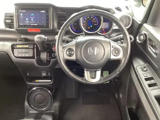 ホンダ Ｎ ＢＯＸ スラッシュ X 京都府 2014(平26)年 11.9万km スマートブラック 純正ナビ(VRM-155VFi)/　CD DVD SD BT USB フルセグＴＶ/バックカメラ/スマートキー×２/プッシュスタート/CTBA/横滑り防止装置/ステアリングヒーター/オートリトラミラー/電動バーキングブレーキ/オートライト/HIDヘッドライト/前席シートヒーター/置くだけ充電/クルーズコントロール/ETC/ステアリングリモコン/社外ドラレコ/新車保証書/取扱説明書