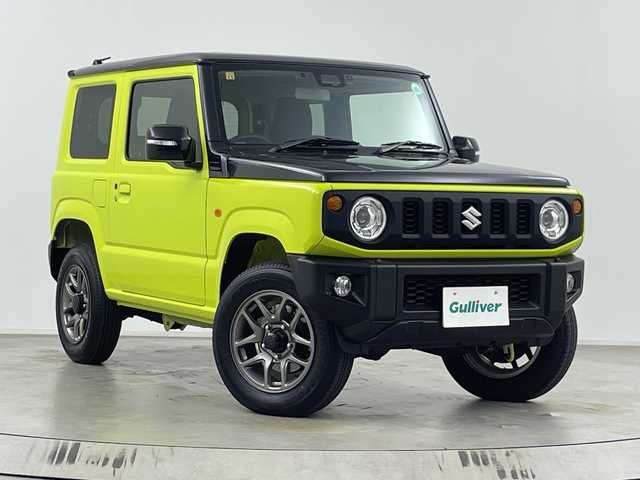 スズキ ジムニー XC 埼玉県 2023(令5)年 1.1万km キネティックイエロー/ブラックトップ2トーン 純正8インチナビ/　(Bluetooth/USB/iPod/CD/DVD/FM/AM)/フルセグテレビ/バックカメラ/ビルトインETC2.0/純正ナビ連動前後ドライブレコーダー/クルーズコントロール/衝突被害軽減ブレーキ/車線逸脱警報/シートヒーター/ヒーテッドドアミラー/オートLEDライト/純正16インチアルミホイール
