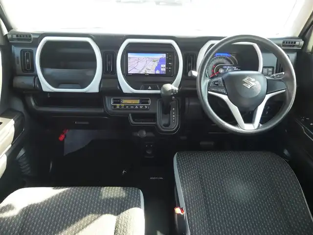 スズキ ハスラー HYBRID G 千葉県 2022(令4)年 6.2万km ピュアホワイトP スズキセーフティサポート/アイドリングストップ/社外SDナビ/ワンセグTV/【CD再生機能】/バックカメラ/前席シートヒーター/ETC/LEDヘッドライト/リアコーナーセンサー/サイド/カーテンエアバッグ/携帯リモコン