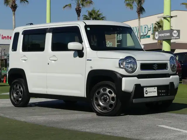 スズキ ハスラー HYBRID G 千葉県 2022(令4)年 6.2万km ピュアホワイトP スズキセーフティサポート/アイドリングストップ/社外SDナビ/ワンセグTV/【CD再生機能】/バックカメラ/前席シートヒーター/ETC/LEDヘッドライト/リアコーナーセンサー/サイド/カーテンエアバッグ/携帯リモコン
