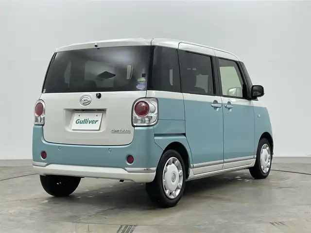 ダイハツ ムーヴ キャンバス G メイクアップ リミテッド　SAⅢ 岡山県 2019(平31)年 8.5万km パールホワイトⅢ/ファインミントメタリック 2トーン 純正８インチナビ　(NSZP-X69D)/全方位カメラ　/純正ＬＥＤヘッドライト　/フルセグＴＶ　/Ｂｌｕｅｔｏｏｔｈ　/オートハイビーム　/スマートキー　/ＣＤ／ＤＶＤ再生/アイドリングストップ　/ミュージックサーバー　/フォグランプ/禁煙車