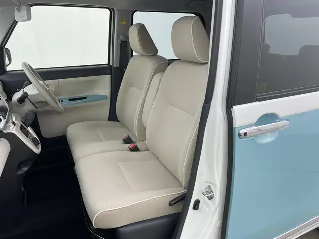 ダイハツ ムーヴ キャンバス G メイクアップ リミテッド　SAⅢ 岡山県 2019(平31)年 8.5万km パールホワイトⅢ/ファインミントメタリック 2トーン 純正８インチナビ　(NSZP-X69D)/全方位カメラ　/純正ＬＥＤヘッドライト　/フルセグＴＶ　/Ｂｌｕｅｔｏｏｔｈ　/オートハイビーム　/スマートキー　/ＣＤ／ＤＶＤ再生/アイドリングストップ　/ミュージックサーバー　/フォグランプ/禁煙車