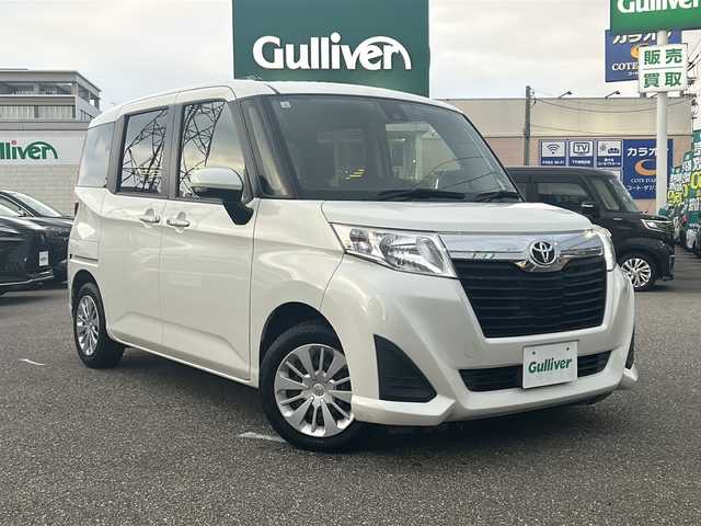 トヨタ ルーミー G－T 石川県 2017(平29)年 6.4万km パールホワイトⅢ 社外SDナビ【AVN-D7W】/【CD/DVD/MSV/Bluetooth/フルセグTV】/社外後席ヘッドレストモニター【TVM-PW900】/両側パワースライドドア/社外前方ドライブレコーダー/ETC/クルーズコントロール/後方コーナーセンサー/プッシュスタート/オートライト/純正フロアマット/純正アルミホイール/アイドリングストップ/横滑り防止装置/衝突被害軽減システム