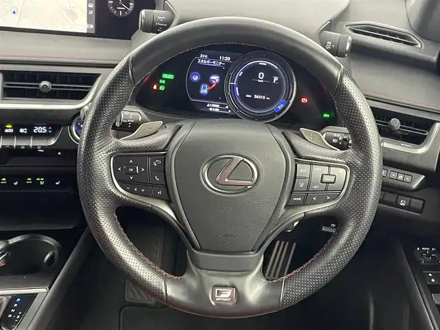 レクサス ＵＸ 250h Fスポーツ 埼玉県 2020(令2)年 5.7万km グラファイトブラックガラスフレーク サンルーフ　メーカーナビ　パノラミックビューモニター　ＢＳＭ　赤レザーシート　ビルトインＥＴＣ２．０　セーフティシステムプラス　ステアリングヒーター　メモリシート　シートヒーター　ベンチレーション