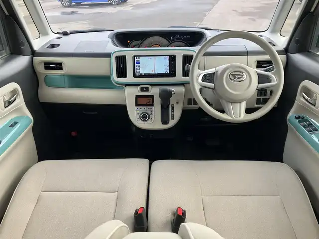 ダイハツ ムーヴ キャンバス G メイクアップ リミテッド　SAⅢ 道南・函館 2019(平31)年 4.8万km パールホワイトⅢ/ファインミントメタリック 2トーン /純正ナビ//フルセグTV//エンジンスターター//ドライブレコーダー//全周囲カメラ//両側パワースライドドア//衝突軽減システム//オートマチックハイビーム//LEDヘッドライト//オートライト//スマートキー//エンジンプッシュスタート