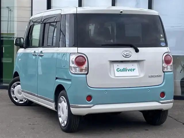 ダイハツ ムーヴ キャンバス G メイクアップ リミテッド　SAⅢ 道南・函館 2019(平31)年 4.8万km パールホワイトⅢ/ファインミントメタリック 2トーン /純正ナビ//フルセグTV//エンジンスターター//ドライブレコーダー//全周囲カメラ//両側パワースライドドア//衝突軽減システム//オートマチックハイビーム//LEDヘッドライト//オートライト//スマートキー//エンジンプッシュスタート