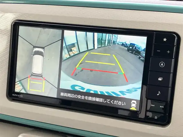 ダイハツ ムーヴ キャンバス G メイクアップ リミテッド　SAⅢ 道南・函館 2019(平31)年 4.8万km パールホワイトⅢ/ファインミントメタリック 2トーン /純正ナビ//フルセグTV//エンジンスターター//ドライブレコーダー//全周囲カメラ//両側パワースライドドア//衝突軽減システム//オートマチックハイビーム//LEDヘッドライト//オートライト//スマートキー//エンジンプッシュスタート