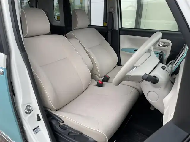 ダイハツ ムーヴ キャンバス G メイクアップ リミテッド　SAⅢ 道南・函館 2019(平31)年 4.8万km パールホワイトⅢ/ファインミントメタリック 2トーン /純正ナビ//フルセグTV//エンジンスターター//ドライブレコーダー//全周囲カメラ//両側パワースライドドア//衝突軽減システム//オートマチックハイビーム//LEDヘッドライト//オートライト//スマートキー//エンジンプッシュスタート