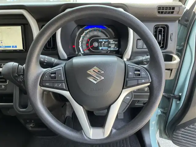 スズキ ハスラー HYBRID G 滋賀県 2022(令4)年 3.5万km オフブルーM 社外ナビ/Bluetooth.AM.FM/ETC/前後ドライブレコーダー/前席シートヒーター/レーダークルーズコントロール/バックカメラ/オートハイビーム/レーンキープアシスト/バックソナー/プッシュスタート/純正フロアマット/アイドリングストップ/オートライト/スマートキー