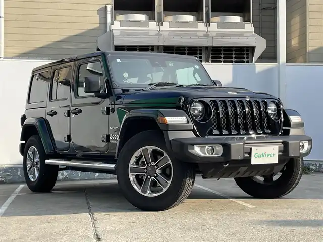クライスラー・ジープ ジープ ラングラー アンリミテッド サハラ 青森県 2019(令1)年 1.6万km 黒 ワンオーナー /4WD/純正ナビ/ (BT、USB)/フルセグTV/バックカメラ/前方、左サイドカメラ/アダプティブクルーズコントロール/前席シートヒーター /ステアリングヒーター/防眩ミラー/ヒルスタートアシスト/衝突軽減ブレーキ/ブラインドスポットモニター/オートライト/LEDヘッドライト/フォグランプ/リアフォグランプ/純正フロアマット(ラバー)/サイドステップ/背面タイヤ/18インチ純正アルミホイール/取扱説明書/保証書