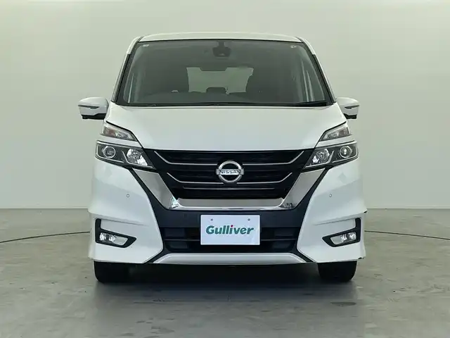 日産 セレナ ハイウェイスター Vセレクション 福井県 2018(平30)年 4.4万km ブリリアントホワイトパール セーフティパック/純正ナビゲーション/【AM/FM/CD/Bluetooth/フルセグTV】/アラウンドビューモニター/ETC/両側パワースライドドア/衝突軽減ブレーキ/クルーズコントロール（追従なし）/オートライト/LEDヘッドライド/フォグライト/プッシュスタート/スマートキー/スペアキー/クリアランスソナー
