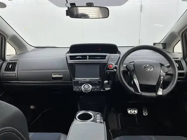 トヨタ プリウス α S ツーリングセレクション G’s 茨城県 2016(平28)年 9.3万km ホワイトパールクリスタルシャイン 純正8型ナビ/バックカメラ/フルセグ/ハーフレザーシート/ETC/ドラレコ/純正18インチAW/LEDヘッドライト/スマートキー/プッシュスタート