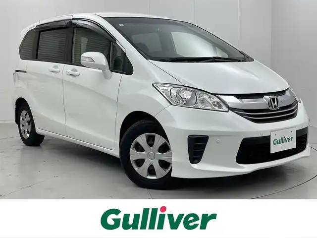 ホンダ フリード G ジャストセレクション 茨城県 2015(平27)年 7.7万km ホワイトオーキッドパール 純正ナビ/Bluetooth/フルセグ/CD/DVD/SD/バックカメラ/クルーズコントロール/ETC/キセノンヘッドライト/オートライト/ハーフレザーシート/スマートキー/スペアキー