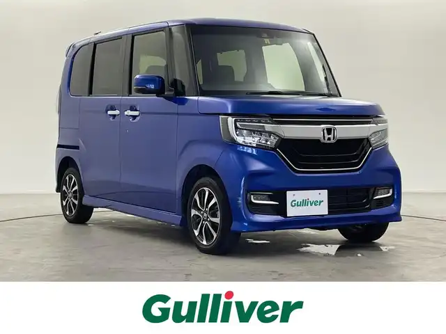 ホンダ Ｎ ＢＯＸ カスタム G L ホンダセンシング 福井県 2020(令2)年 6.8万km ブリリアントスポーティブルーメタリック2トーン 4WD/純正SDナビ/【AM/FM/CD/DVD/SD/BT/フルセグTV】/ビルトインETC/ホンダセンシング/衝突軽減システム/路線逸脱抑制機能/後方誤発進抑制機能/先行者発進お知らせ機能/アイドリングストップ/オートハイビーム/バックカメラ/スマートキー/プッシュスタート/前席シートヒーター/レーダークルーズコントロール/片側パワースライドドア/衝突被害軽減ブレーキ/横滑り防止装置/レーンキープアシスト/LEDヘッドライト/フォグランプ/純正前方ドライブレコーダー/サンシェード