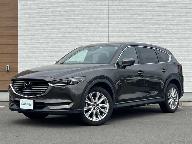 マツダ ＣＸ－８ XD プロアクティブ 道東・釧路十勝 2018(平30)年 5.3万km チタニウムフラッシュマイカ 4WD/7人乗り/純正メモリーナビ/  (DVD/CD/フルセグTV/Bluetooth)/全方位カメラ/スマートシティブレーキサポート(SBS)/リアパーキングセンサー/レーダークルーズコントロール/アダプティブLEDヘッドライト(ALH)/ハイビームコントロールシステム(HBC)/レーンキープアシストシステム(LAS)/車線逸脱警報システム(LDWS)/ブラインドスポットモニタリング(BSM)/ドライバーアテンションアラート(DAA)/交通標識認識システム(TRS)/360°ビューモニター/フロントパーキングセンサー/LEDヘッドライト/リアフォグライト/フロントワイパーデアイサー/ウィンカーミラー/電動格納ミラー/ミラーヒーター/パワーシート(運転席メモリー機能付き)/シートヒーター(1/2列目)/USBソケット/アイドリングストップ/電動パーキングブレーキ(オートホールド機能付き)/スマートキー/エンジンプッシュスタート/スペアキー/取扱説明書/保証書/純正19インチアルミホイール